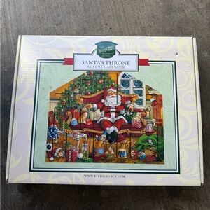 Santa's Throne Advent Calendar - Festive Red and Green